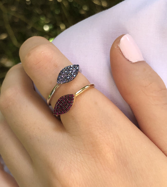 Rainbow Marquise Ring
