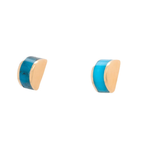 Luna Stud Earrings - Kingman Turquoise