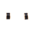 Luna Stud Earrings - Black Jade