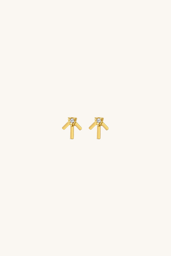 Prairie Star Earrings - White Topaz