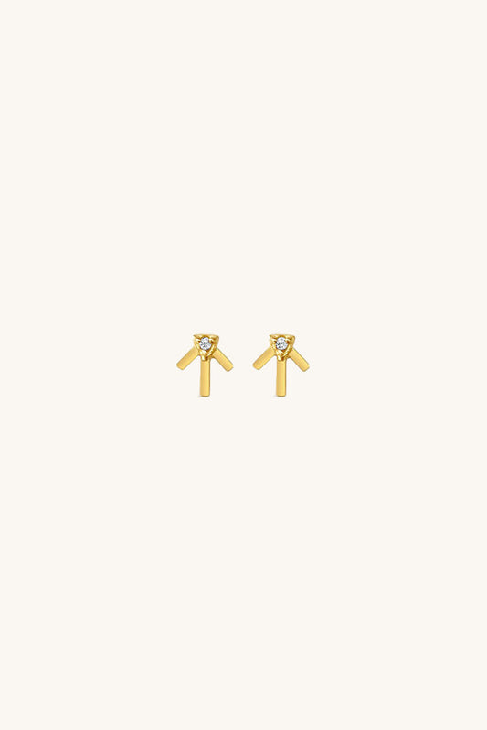 Prairie Star Earrings - White Topaz