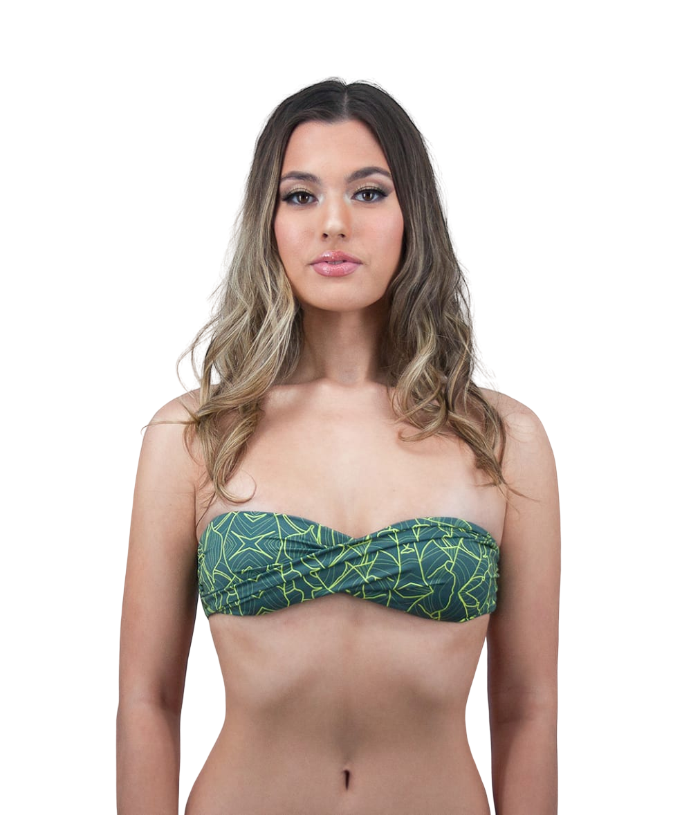 Rhys Twist Bandeau Bikini Top