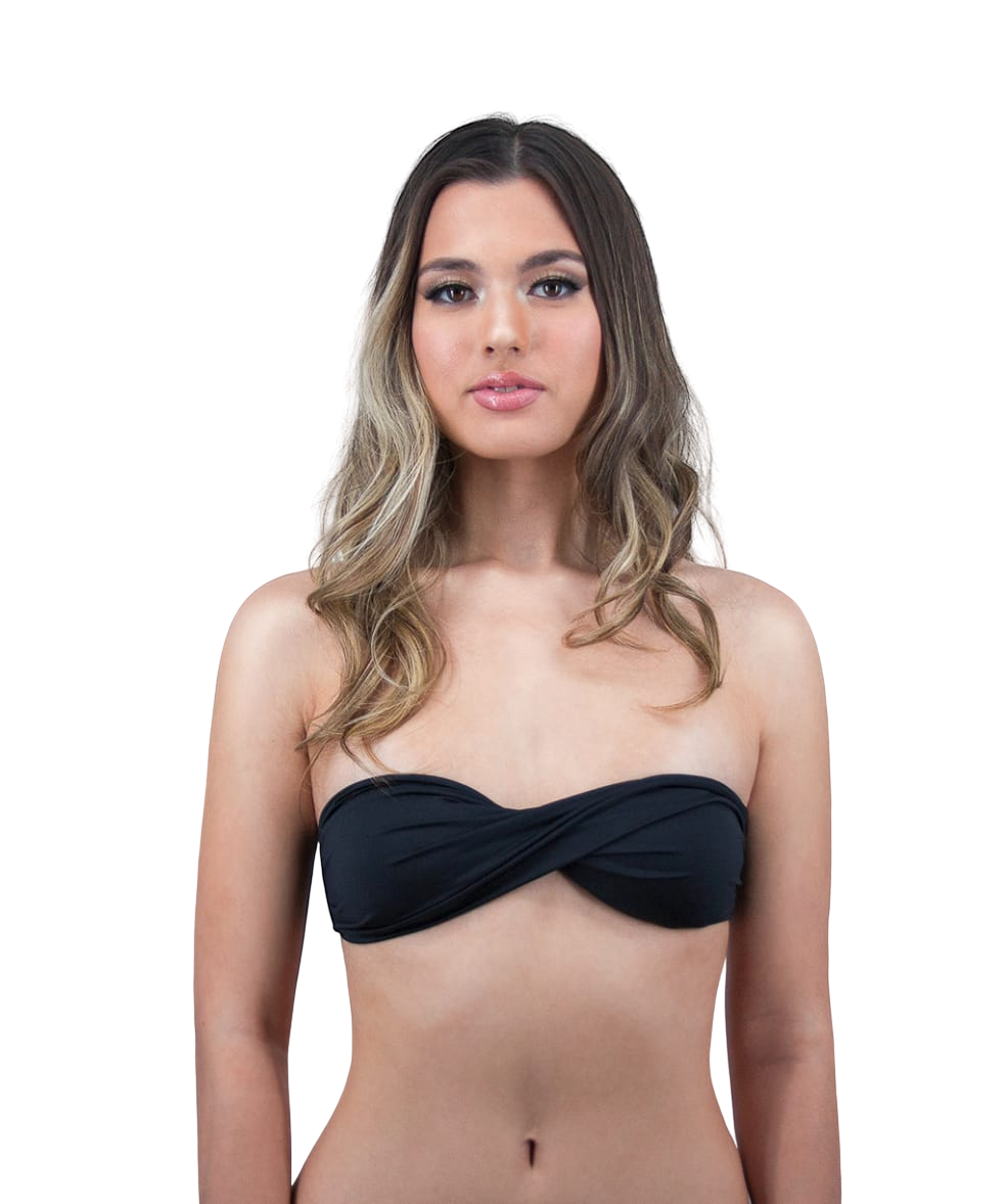 Rhys Twist Bandeau Bikini Top