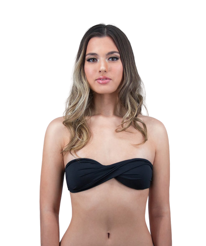 Rhys Twist Bandeau Bikini Top