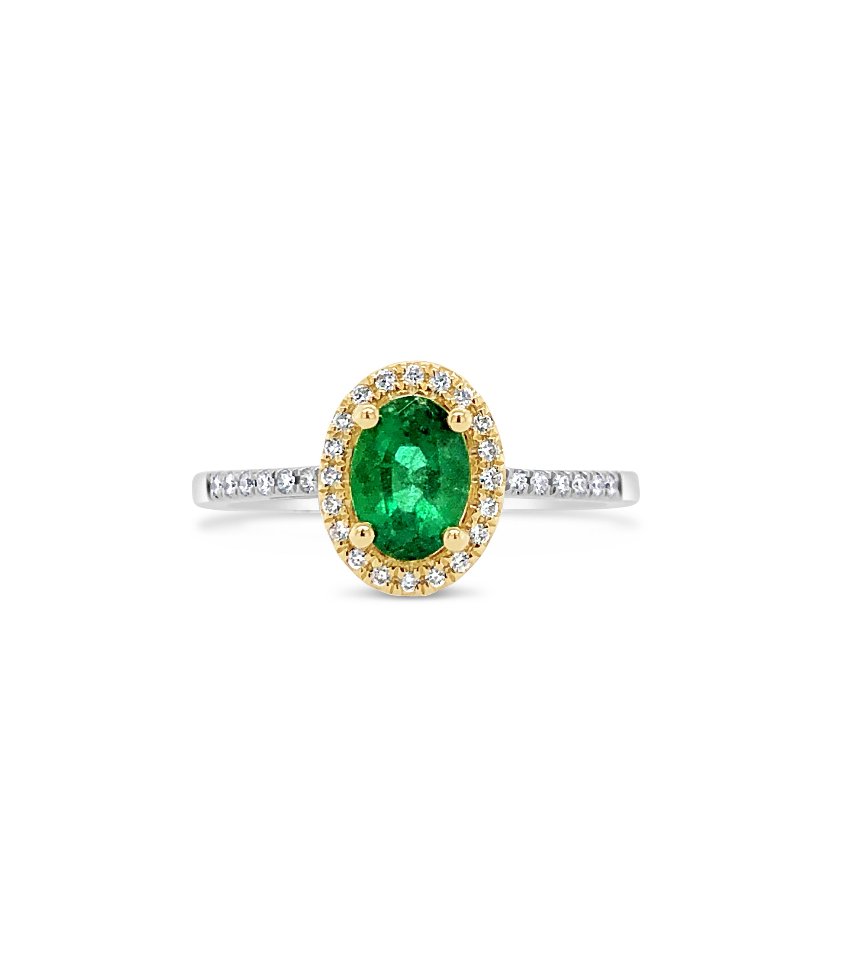 Emerald & Diamond Ring
