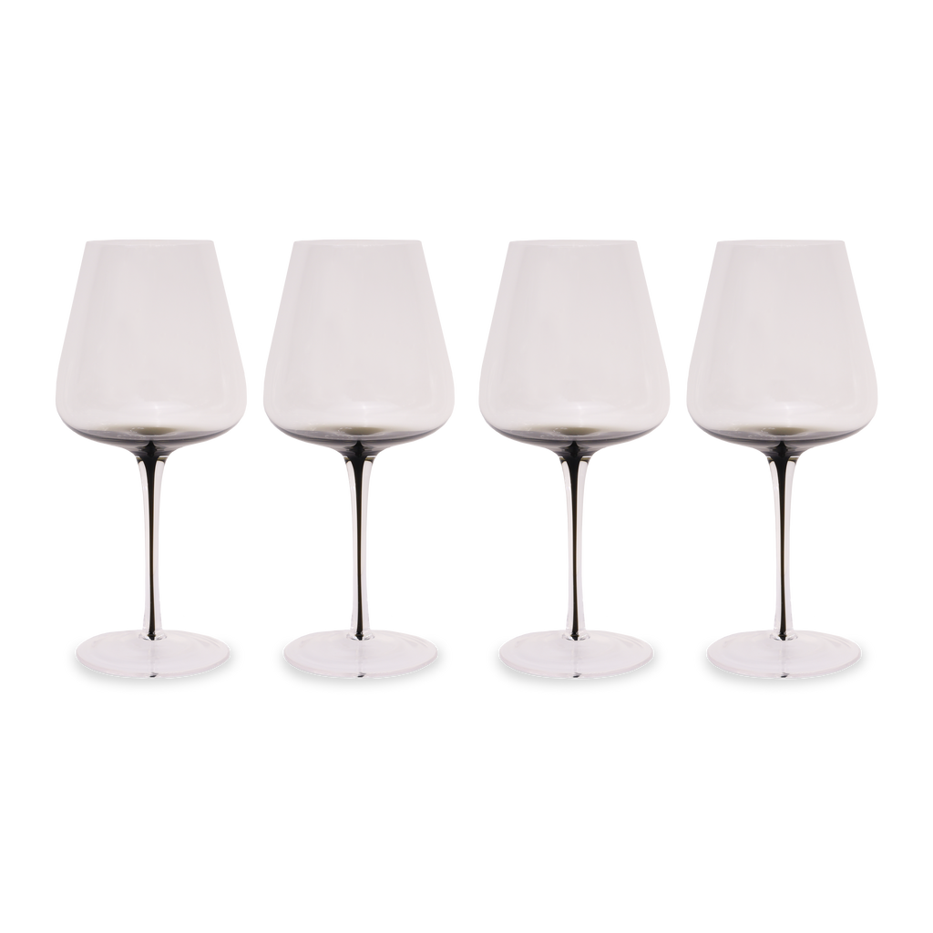 Smoke Stem Red Wine Glasses