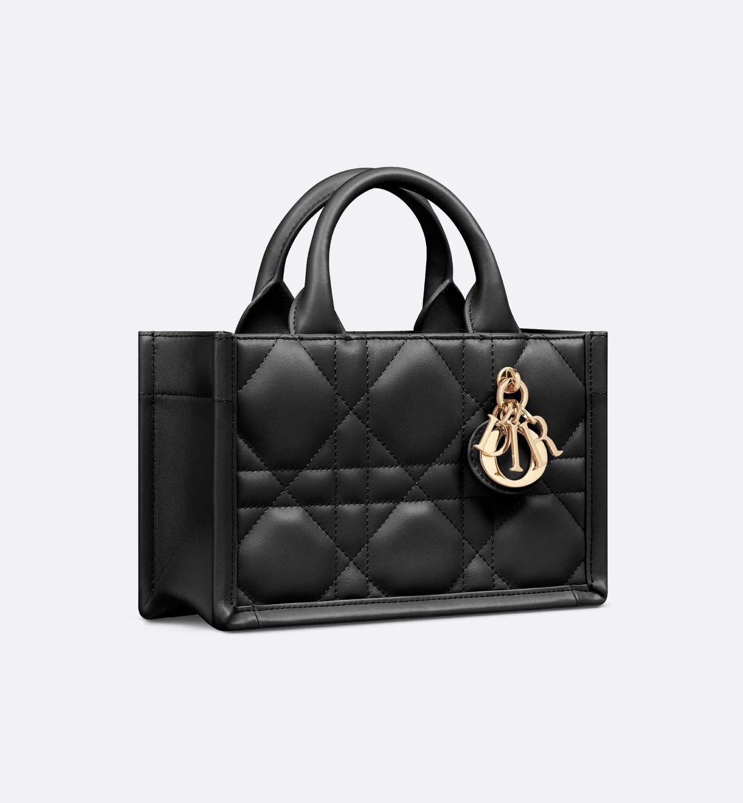 Mini Book Tote Black Macrocannage Calfskin