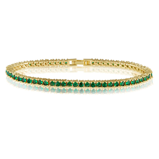 Karla Tennis Bracelet - Emerald