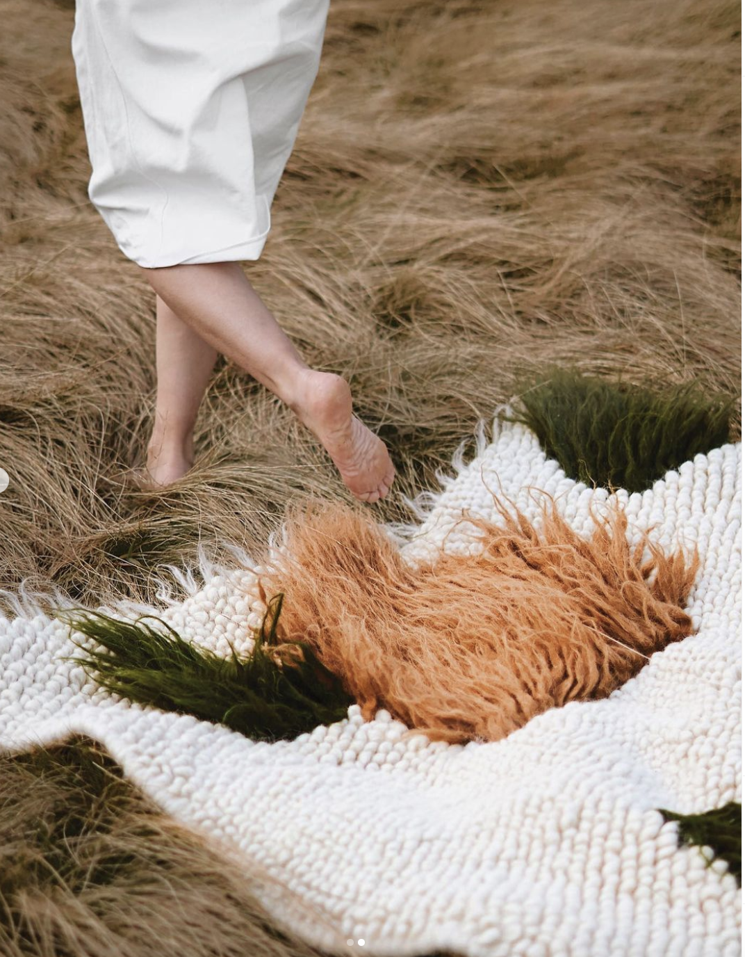 Handwoven Wool Area Rug "Forest"