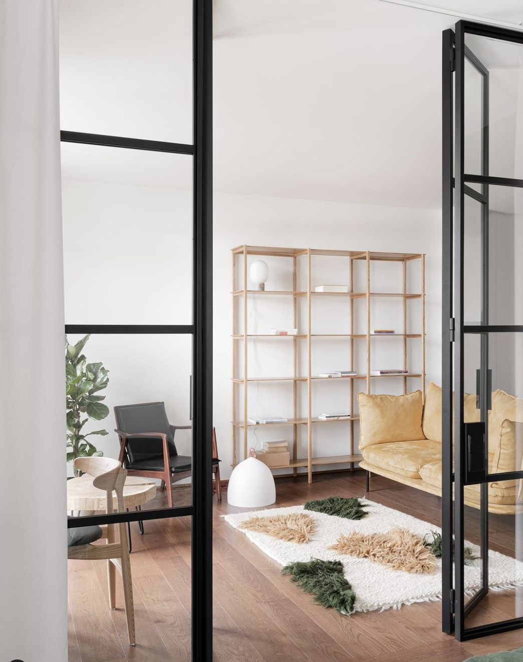 Handwoven Wool Area Rug "Forest"