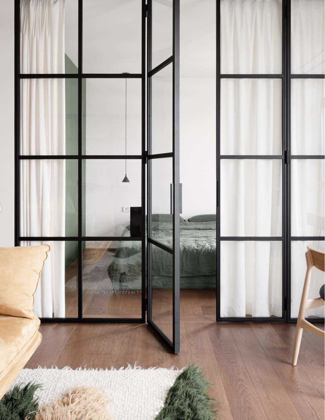 Handwoven Wool Area Rug "Forest"