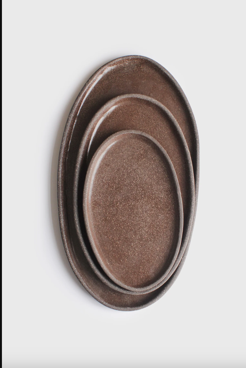 Handmade Stoneware Oval Serving Platter "Pumpernikel"