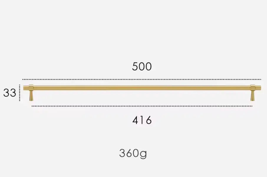 Brushed Brass Cabinet Pulls - Modern Solid Brass Handles  – Sleek & Durable Drawer Handles