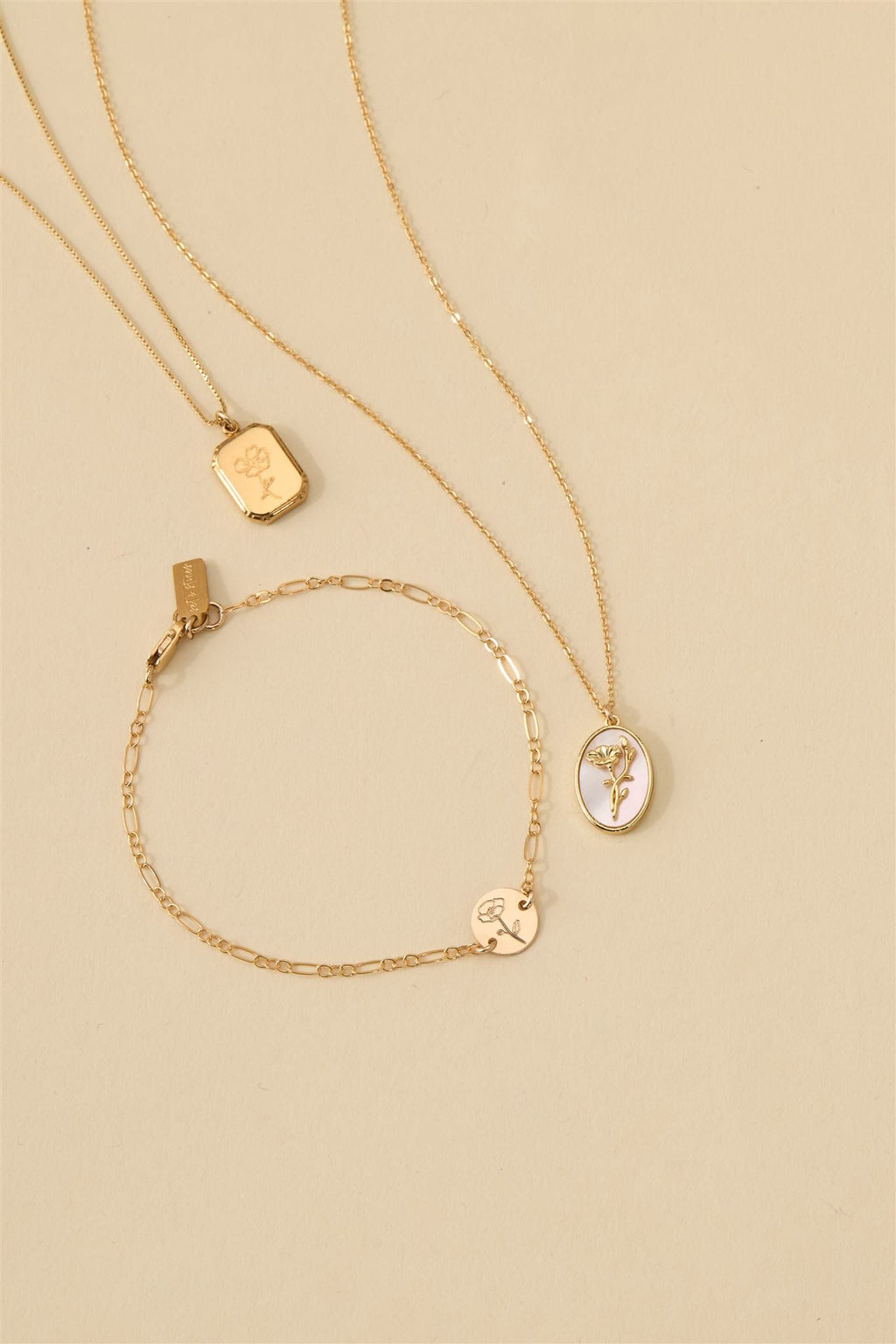 Audrey Birth Flower Necklace