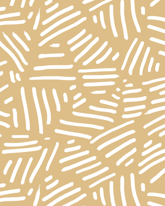 Simple Stripes Wallpaper, yellow