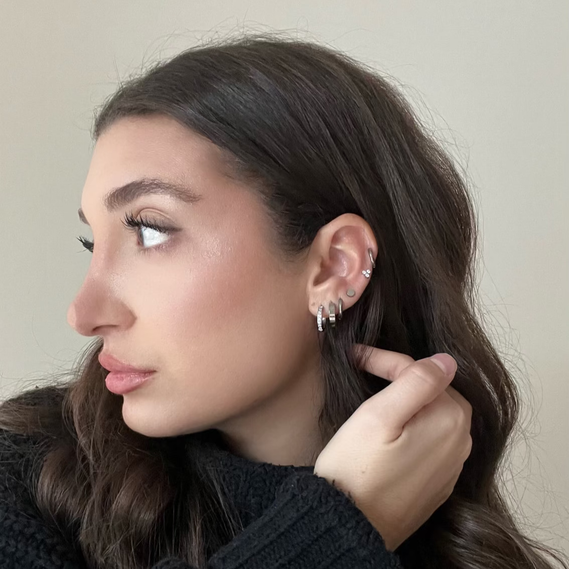 Mini City Hoop Earrings