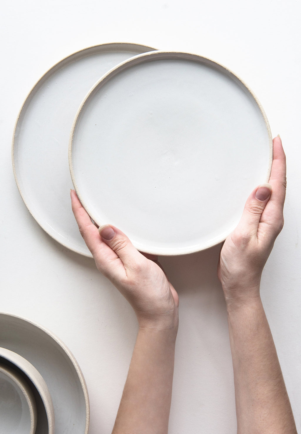 Handmade Stoneware Dinner Plates