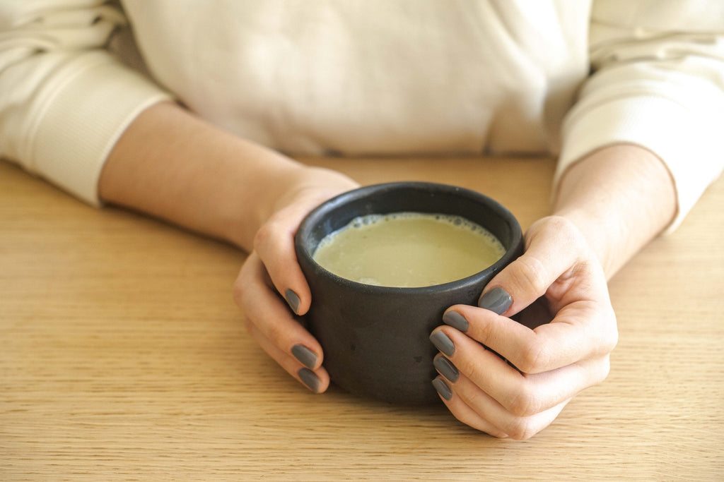 Black Matte Stoneware Matcha Bowl