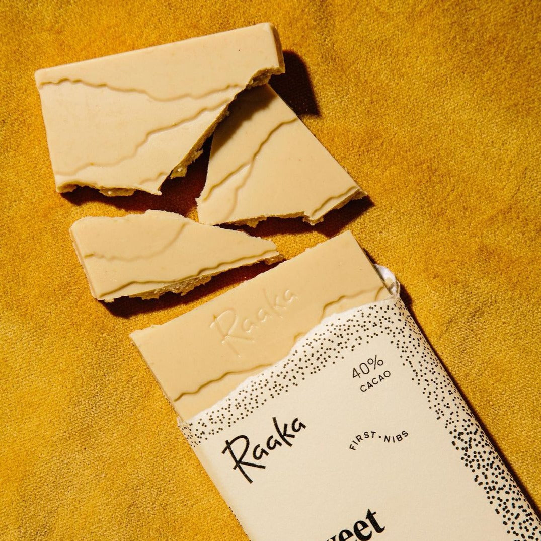 Sweet Corn White Chocolate - Raaka Chocolate