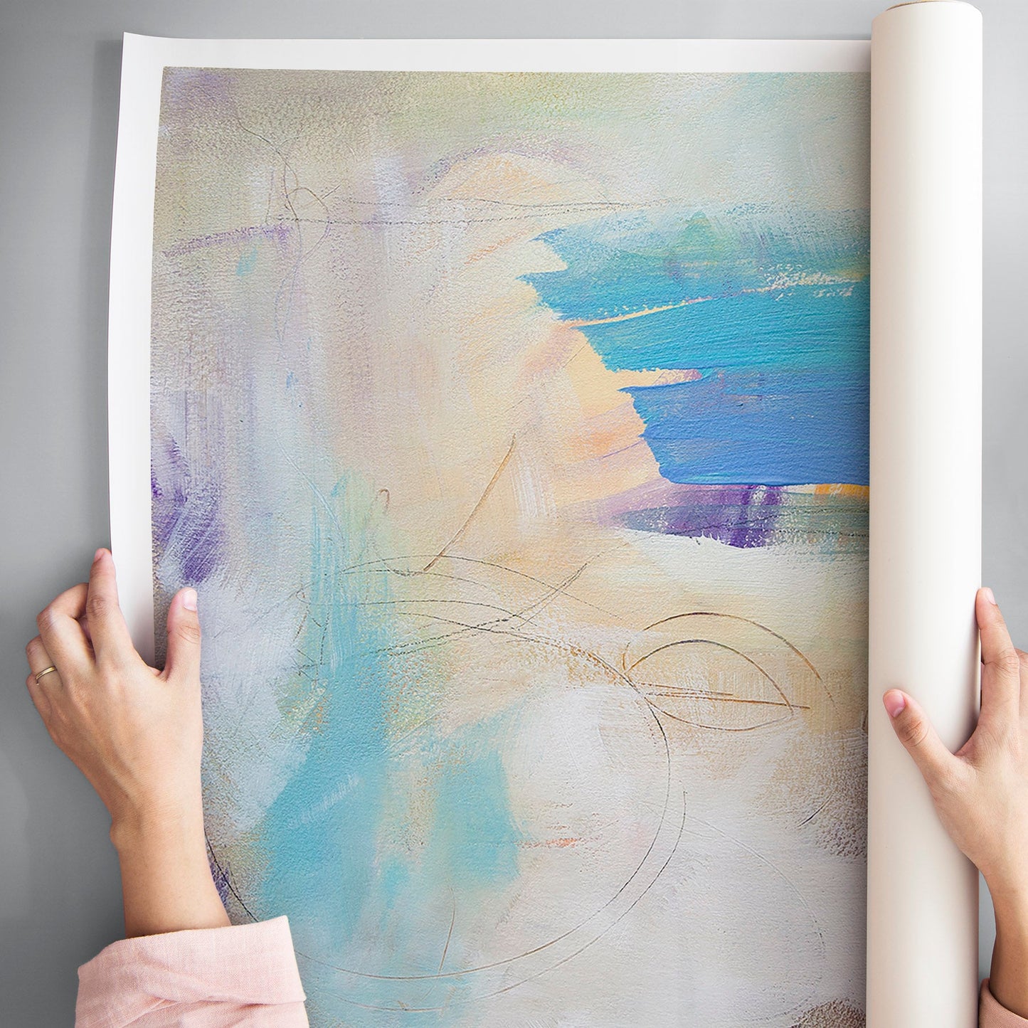 Swimming in Light - Canvas Print