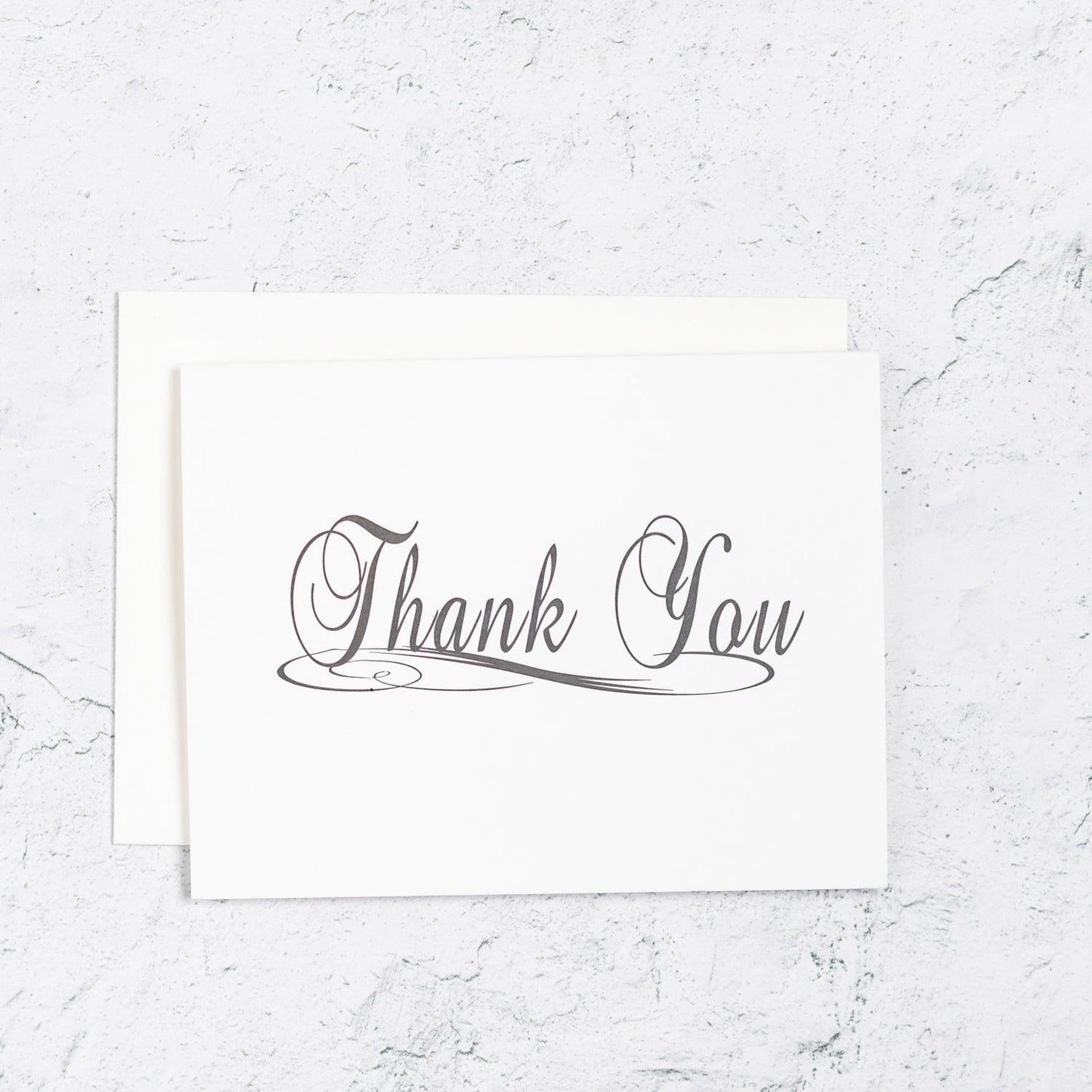 Traditional Scripted Thank You Single Cards