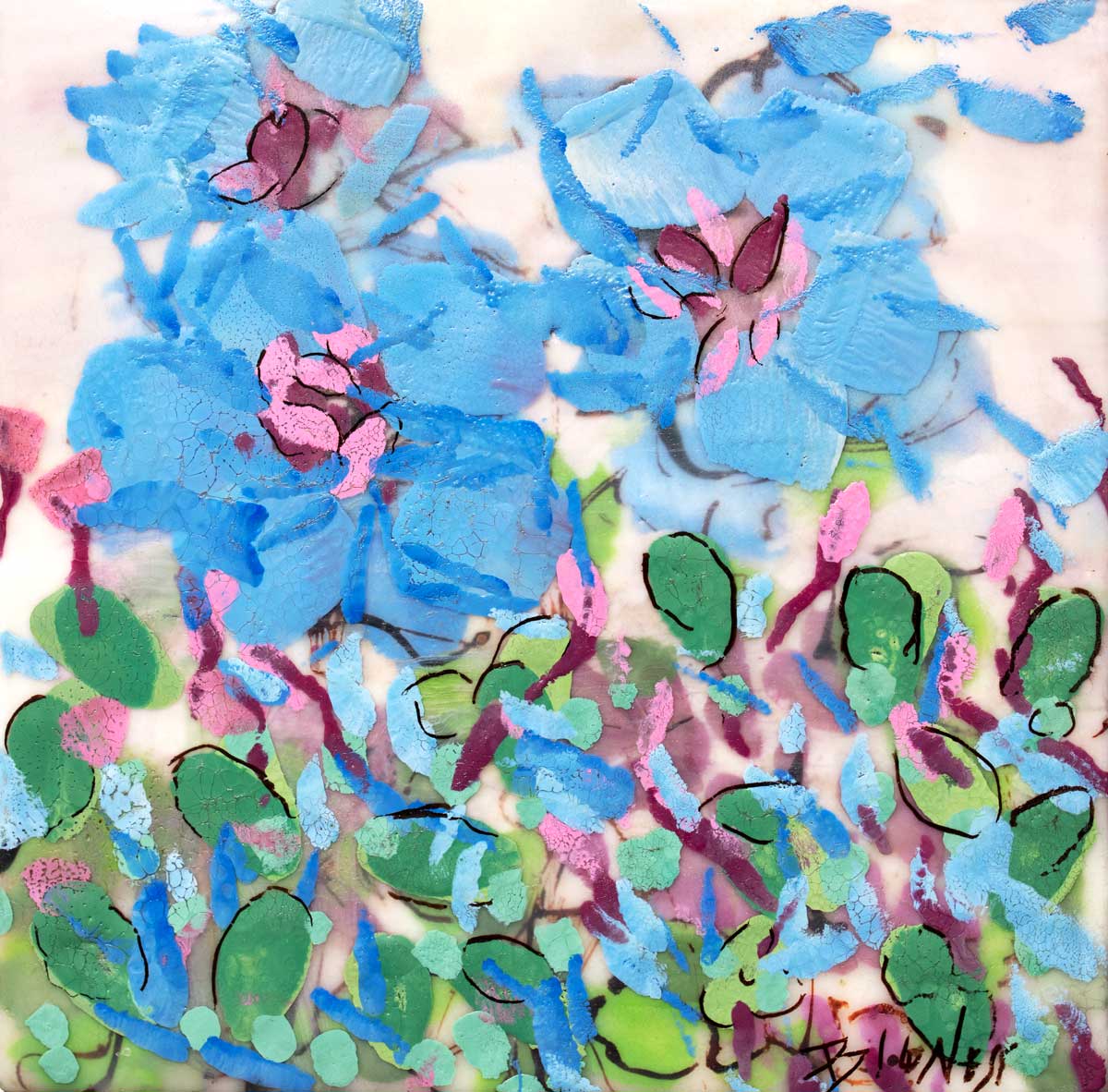 Three Posies I - Open Edition Canvas Print