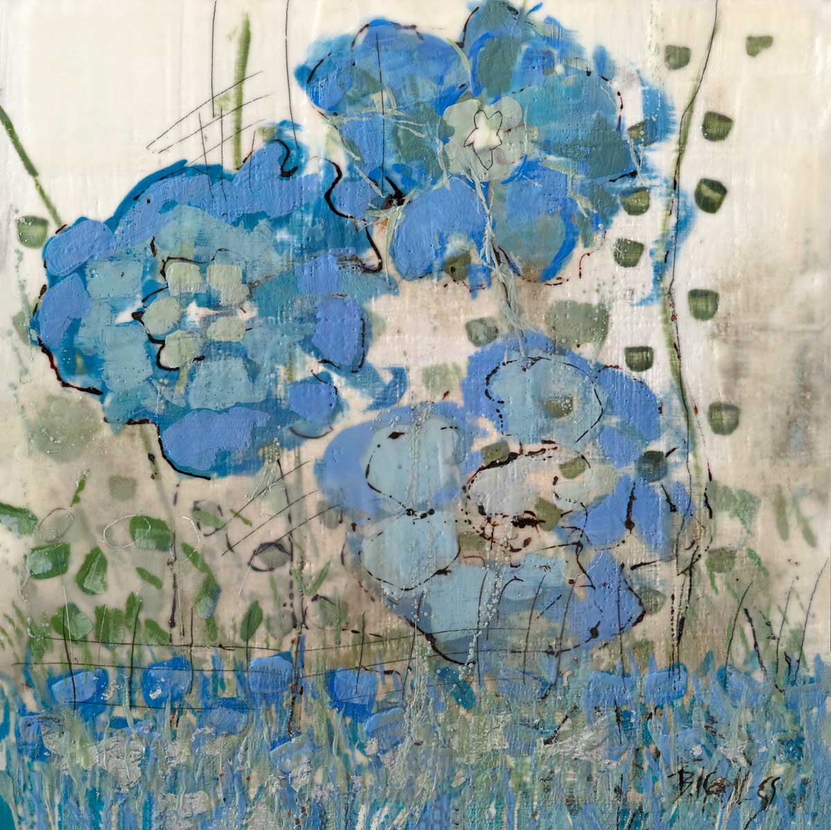 Three Posies - Open Edition Canvas Print