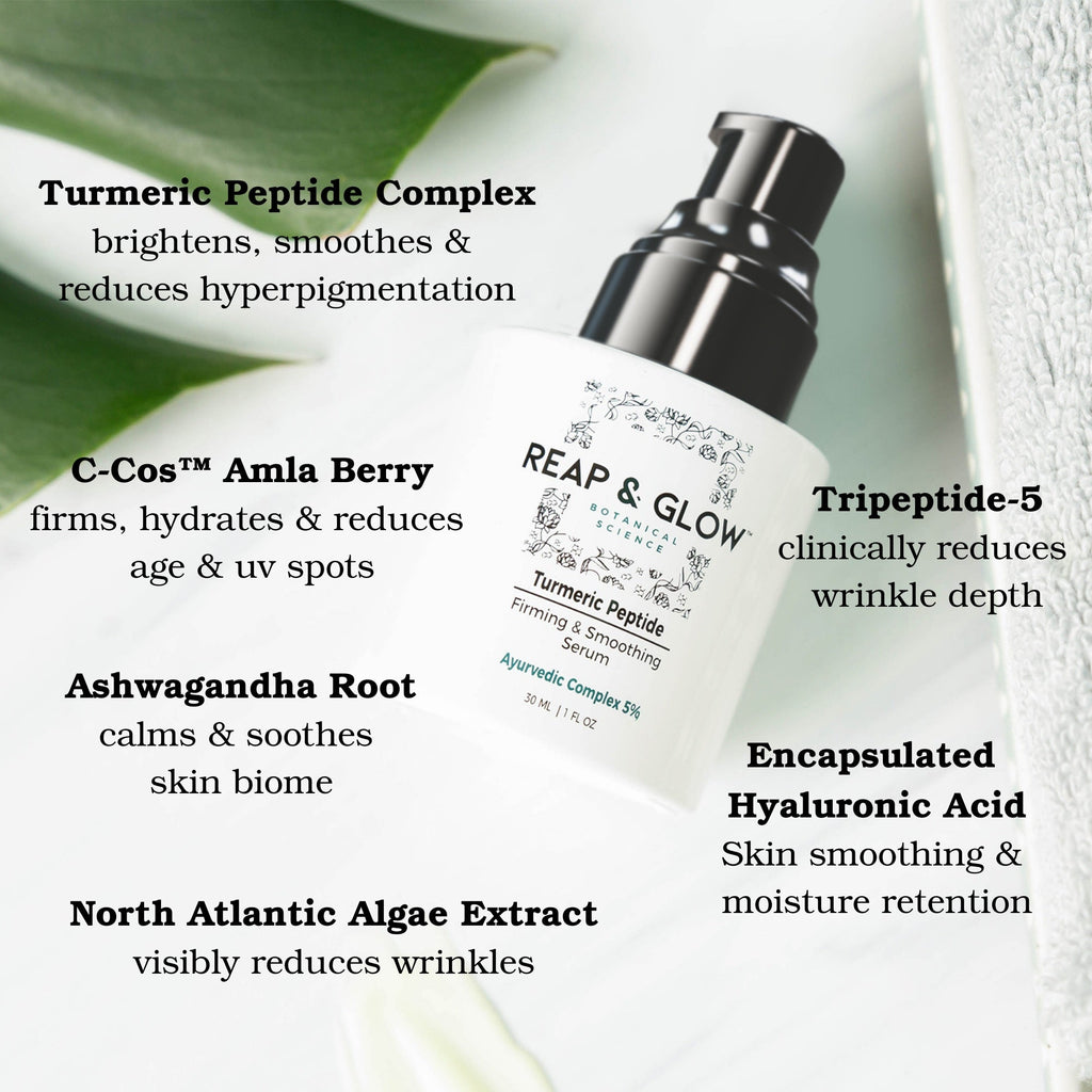 Turmeric Peptide Firming & Smoothing Serum + Ayurvedic Deep Hydrating Rejuvenation Creme