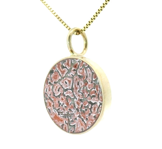 The Circ Necklace - Pink Dinosaur Bone