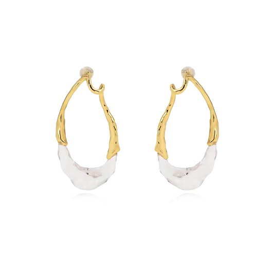 Lyric Two-Tone Earring