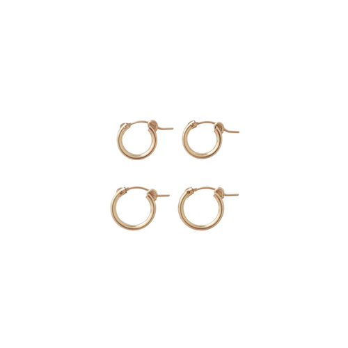 14k Gold-Filled Classic Huggies