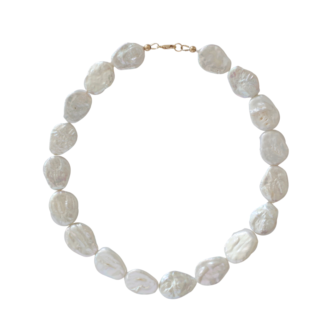 Baroque Coin Pearl Necklace