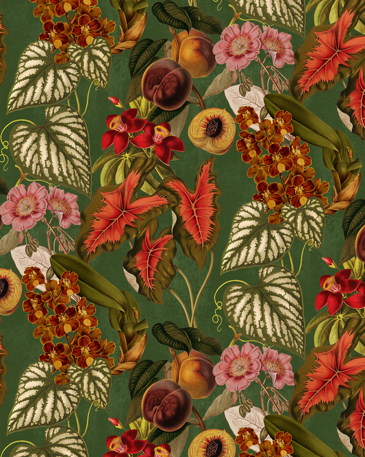 Cali Tropicale Wallpaper, green