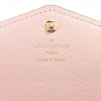 Louis Vuitton Monogram Portefeuille Sarah M62235 CA0188 Rose Ballerine Wallet