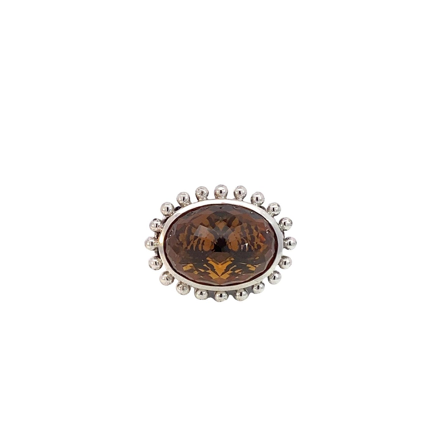 Imperia 925© Silver Brown Quartz ring