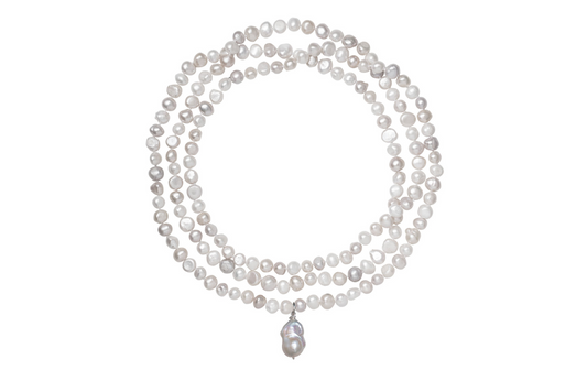 JM Famous White Pearl VJJ Necklace