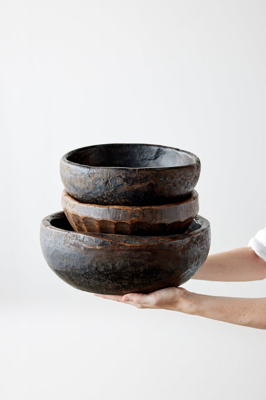 Vintage Iroko Wood Bowl