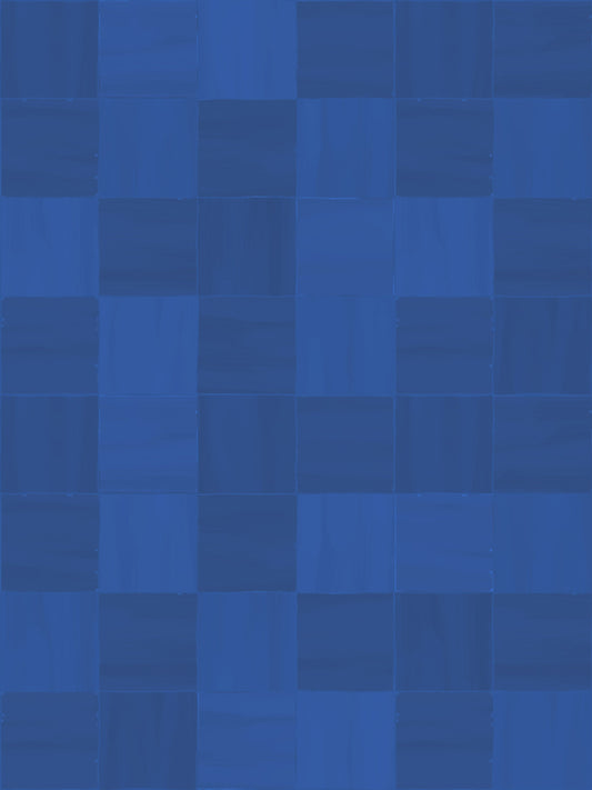 Zellige Wallpaper, cobalt