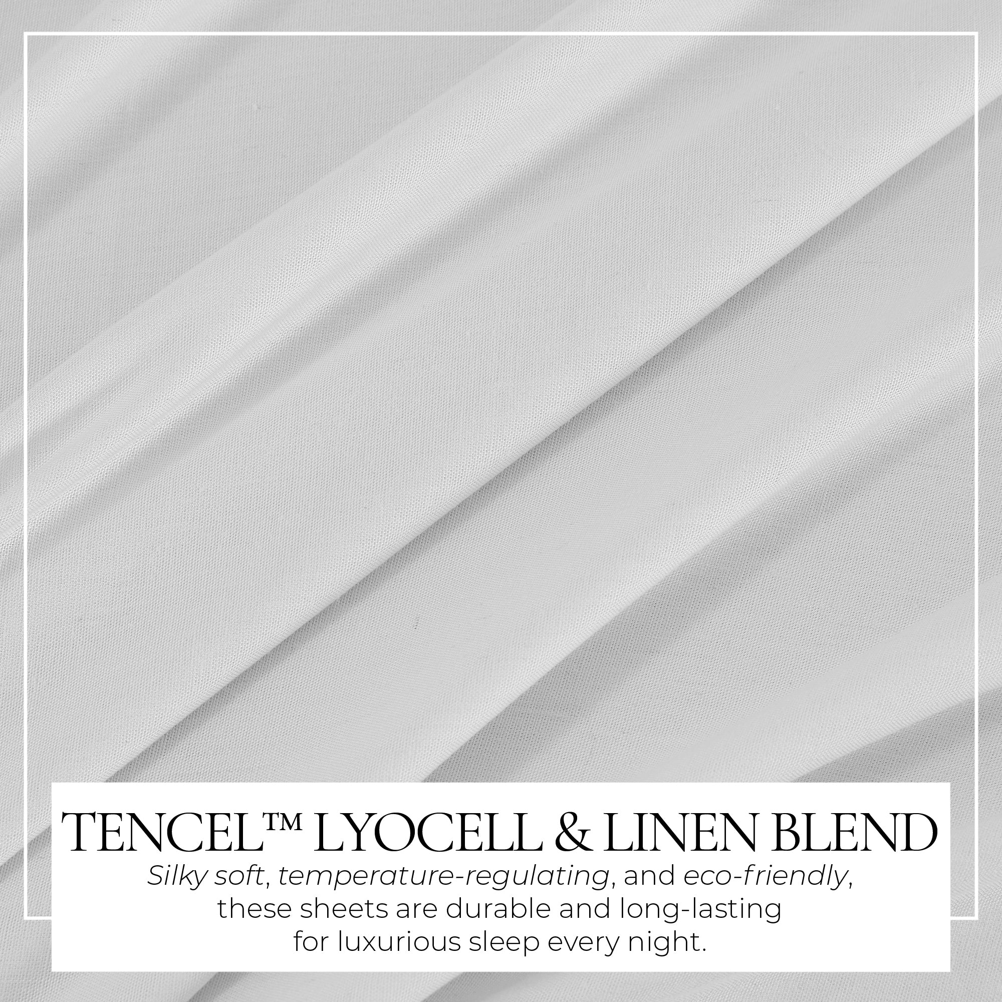 TENCEL™ Lyocell & Linen Blend Sheet Set - Magdalena Collection