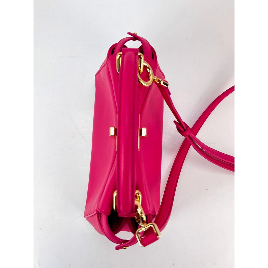 Fendi Mini Peekaboo Pink Leather Hand Shoulder Bag