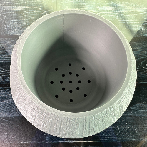 Deathstar Planter with Hidden Drip Tray | Star Wars Inspired