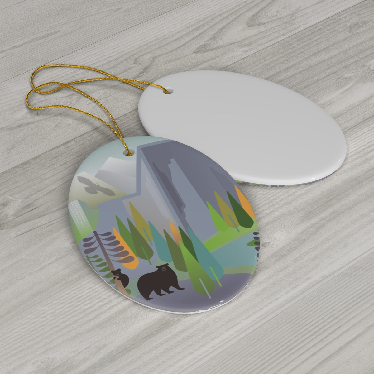 Yosemite National Park Ceramic Ornament