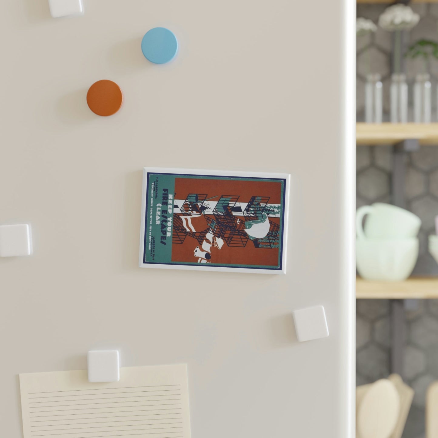 Keep Your Fire Escapes Clear Magnet