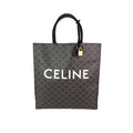 Celine Triomphe Vertical Cabas Black Monogram Canvas Tote