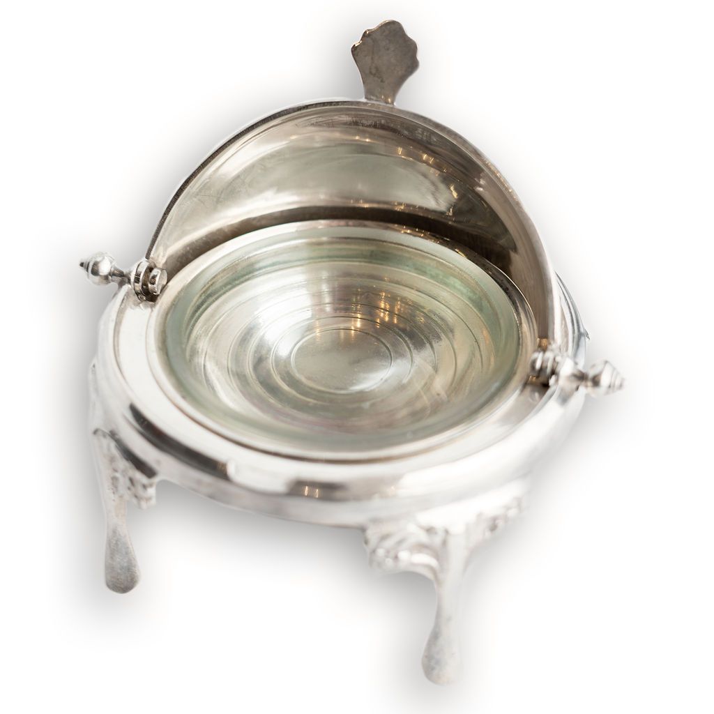 Accoutrements - Silver Roll Top Caviar Server