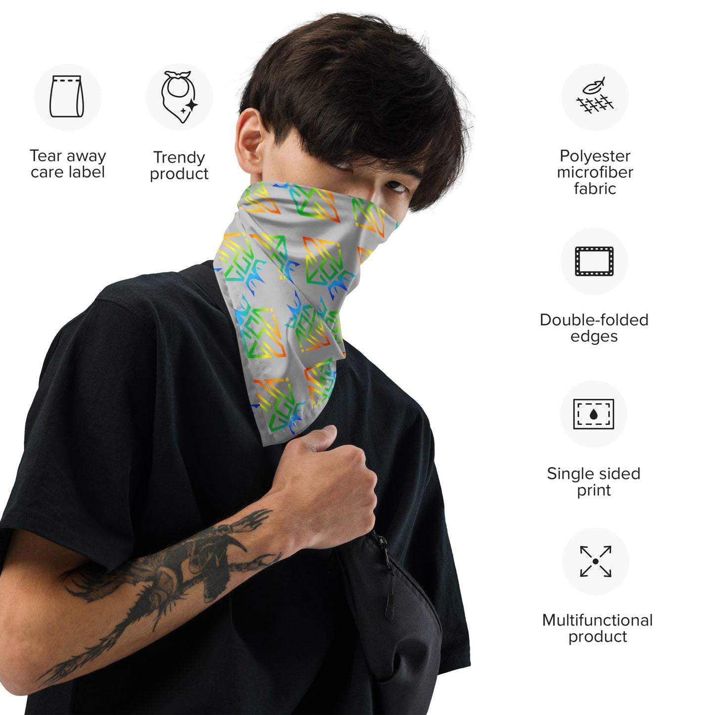 All-over print bandana