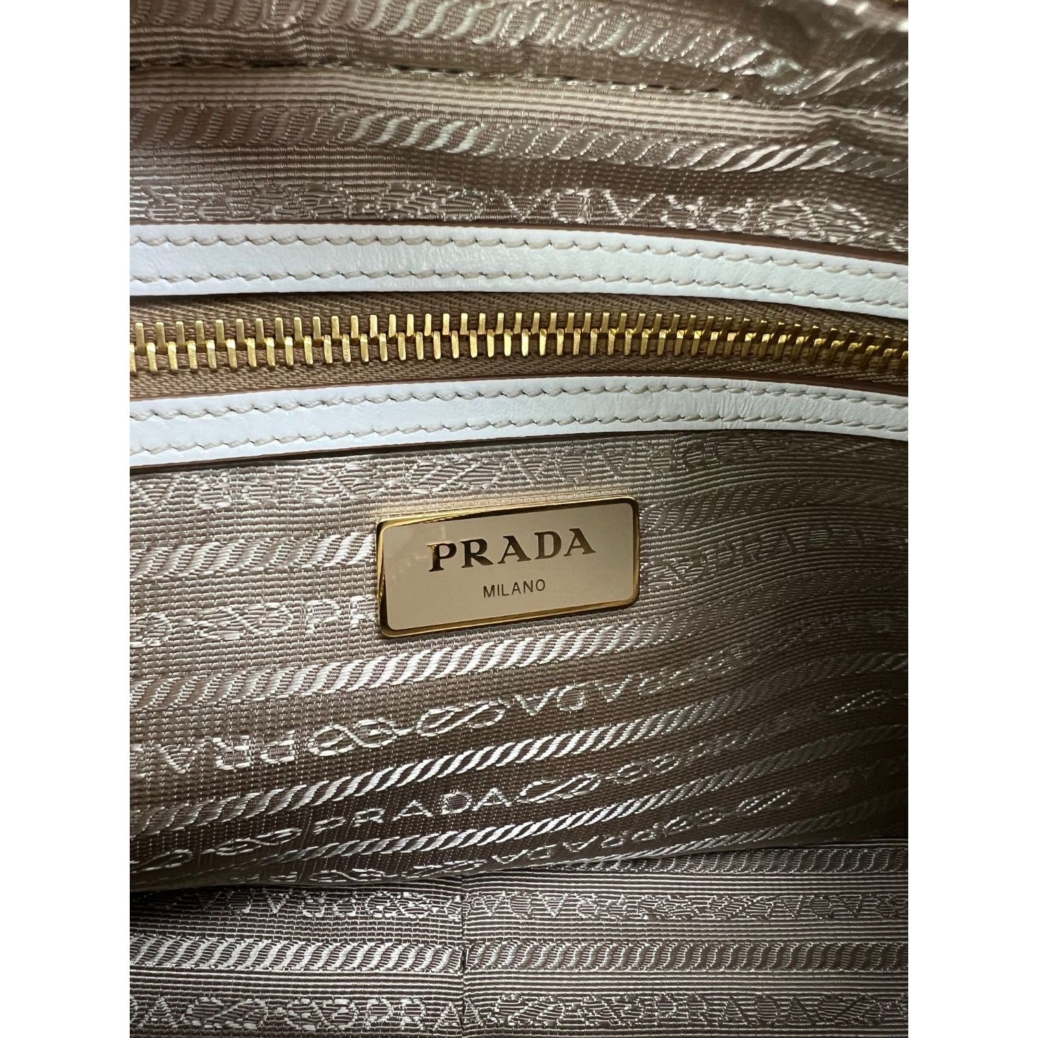 Prada Khaki Canvas Camera Crossbody Bag