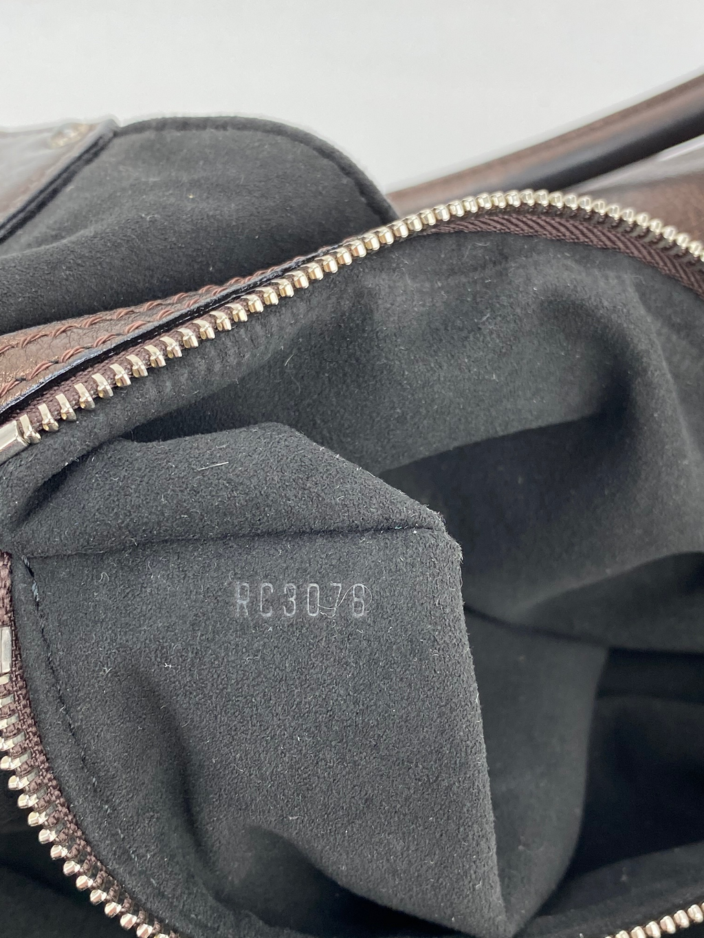 Louis Vuitton Large Mahina Metallic Bronze Leather Shoulder Bag