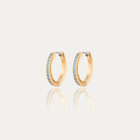 Birthstone Hoop Earrings