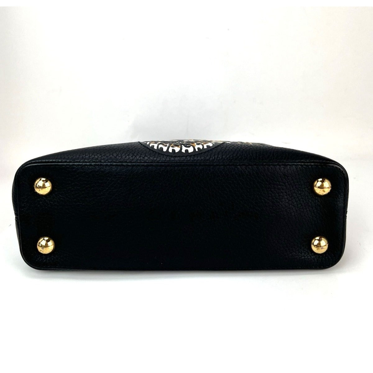 Louis Vuitton  Taurillon Capucines Trapped Leopard BB Black Shoulder Bag